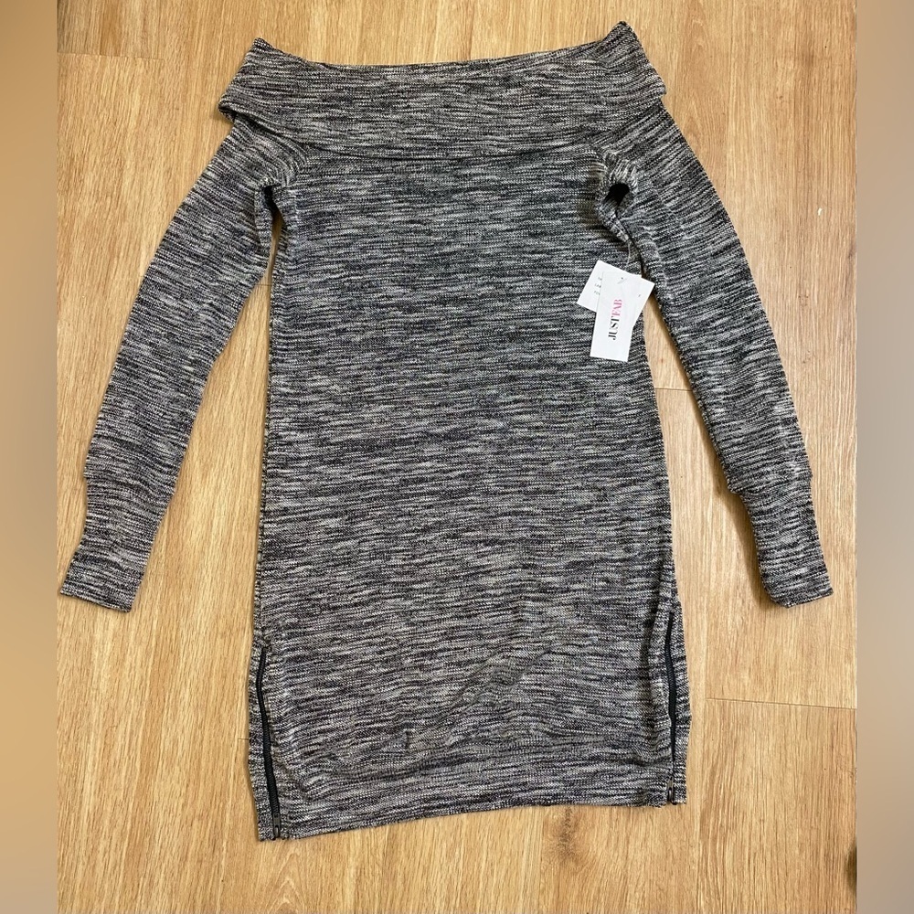 JustFab Charcoal Knit Top